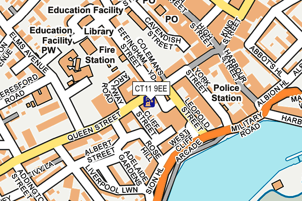 CT11 9EE map - OS OpenMap – Local (Ordnance Survey)