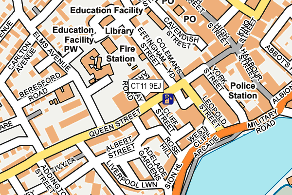 CT11 9EJ map - OS OpenMap – Local (Ordnance Survey)
