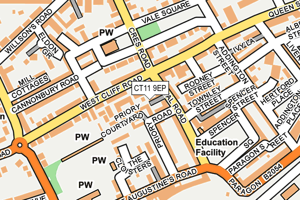 CT11 9EP map - OS OpenMap – Local (Ordnance Survey)
