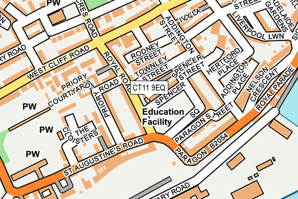 CT11 9EQ map - OS OpenMap – Local (Ordnance Survey)