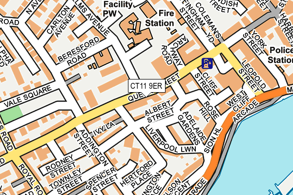 CT11 9ER map - OS OpenMap – Local (Ordnance Survey)