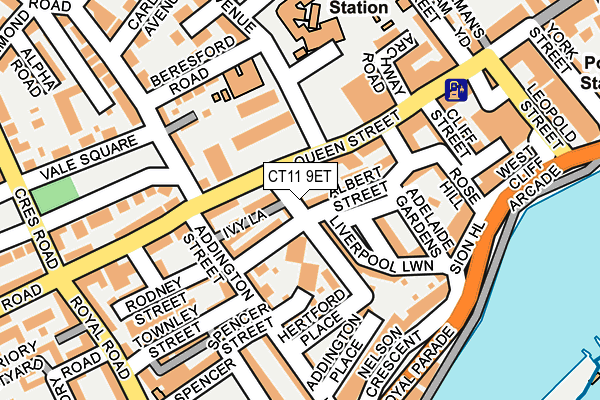 CT11 9ET map - OS OpenMap – Local (Ordnance Survey)