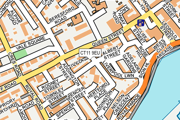 CT11 9EU map - OS OpenMap – Local (Ordnance Survey)