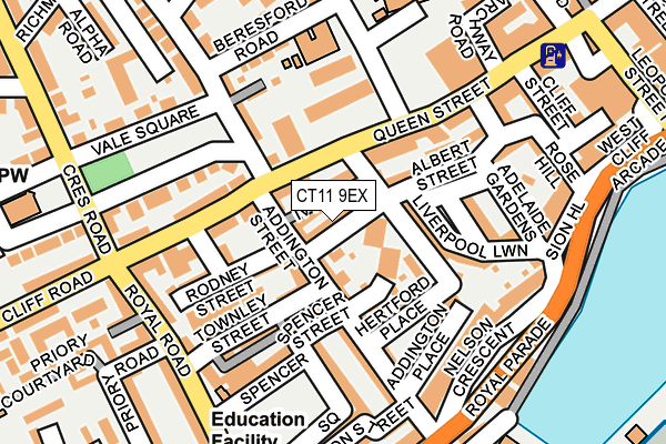 CT11 9EX map - OS OpenMap – Local (Ordnance Survey)