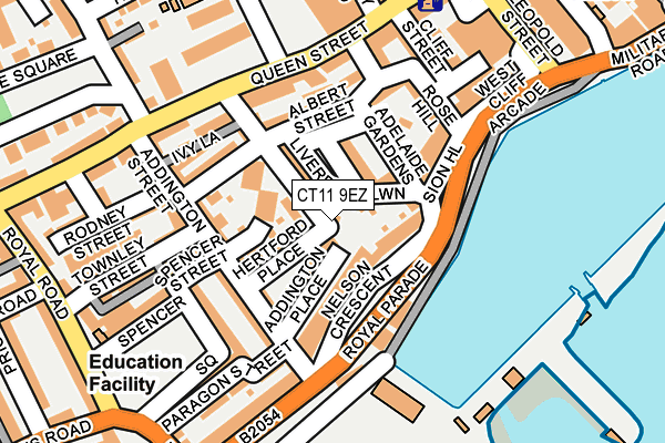 CT11 9EZ map - OS OpenMap – Local (Ordnance Survey)