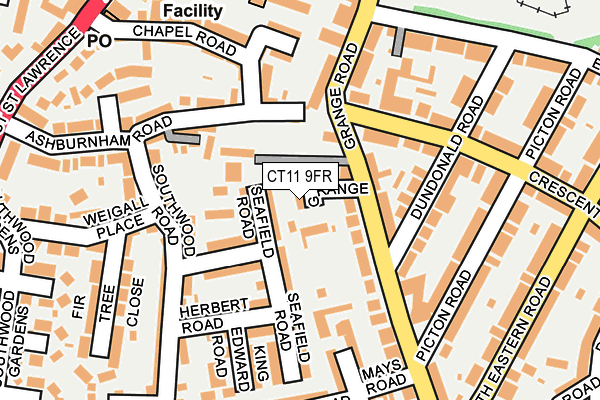 CT11 9FR map - OS OpenMap – Local (Ordnance Survey)