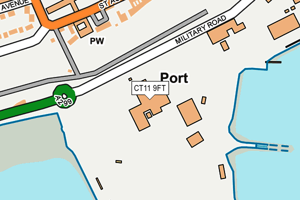 CT11 9FT map - OS OpenMap – Local (Ordnance Survey)