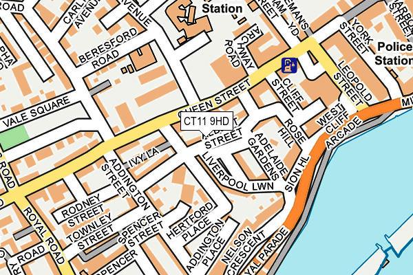 CT11 9HD map - OS OpenMap – Local (Ordnance Survey)
