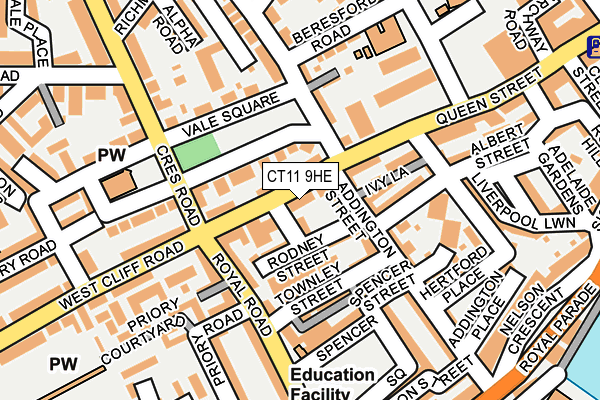 CT11 9HE map - OS OpenMap – Local (Ordnance Survey)