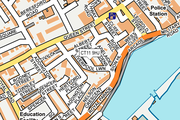 CT11 9HJ map - OS OpenMap – Local (Ordnance Survey)
