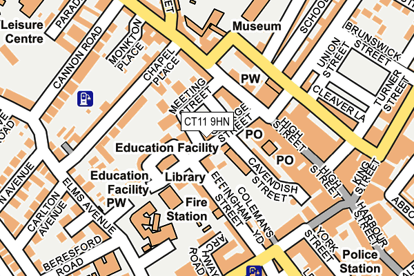 CT11 9HN map - OS OpenMap – Local (Ordnance Survey)