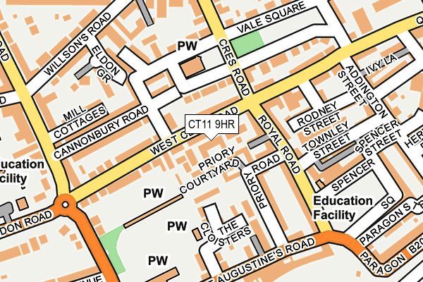 CT11 9HR map - OS OpenMap – Local (Ordnance Survey)