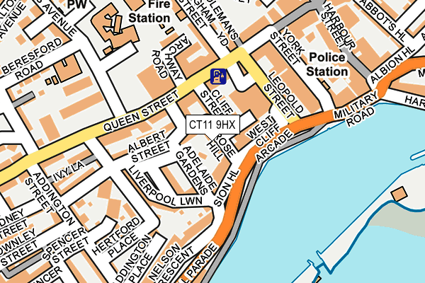CT11 9HX map - OS OpenMap – Local (Ordnance Survey)