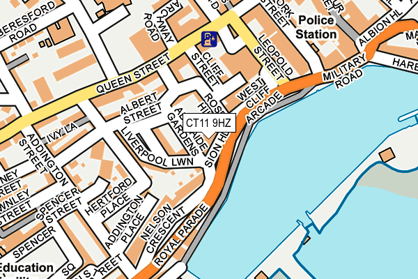 CT11 9HZ map - OS OpenMap – Local (Ordnance Survey)