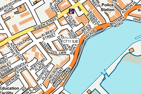 CT11 9JB map - OS OpenMap – Local (Ordnance Survey)