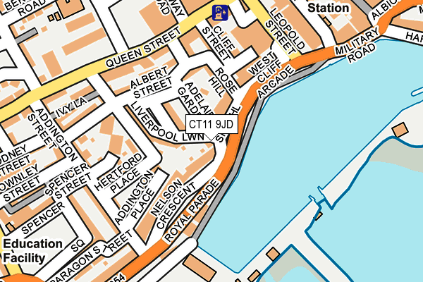 CT11 9JD map - OS OpenMap – Local (Ordnance Survey)