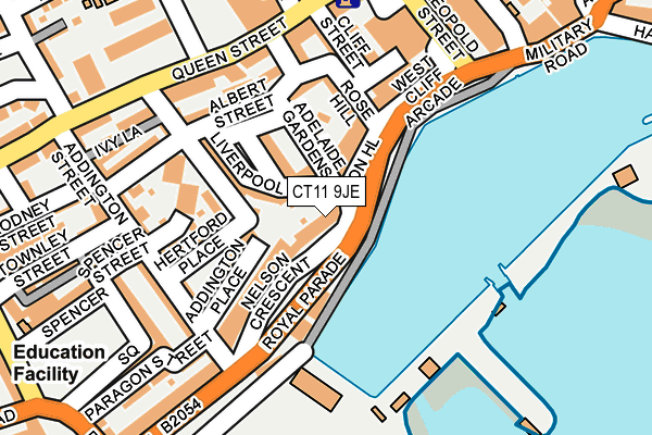 CT11 9JE map - OS OpenMap – Local (Ordnance Survey)