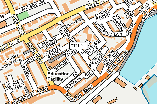 CT11 9JJ map - OS OpenMap – Local (Ordnance Survey)