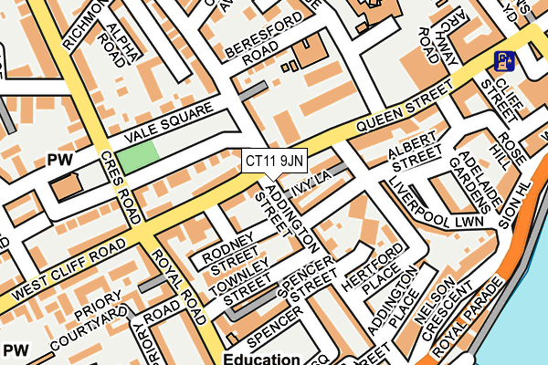CT11 9JN map - OS OpenMap – Local (Ordnance Survey)