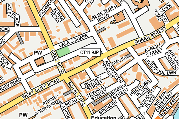 CT11 9JP map - OS OpenMap – Local (Ordnance Survey)