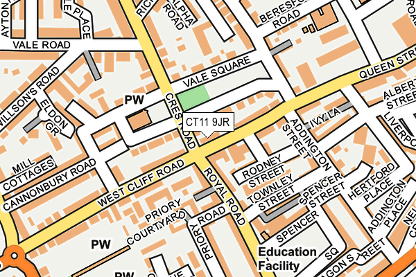 CT11 9JR map - OS OpenMap – Local (Ordnance Survey)