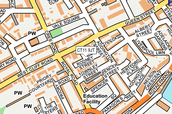 CT11 9JT map - OS OpenMap – Local (Ordnance Survey)