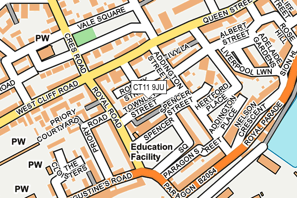 CT11 9JU map - OS OpenMap – Local (Ordnance Survey)