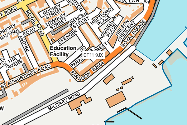 CT11 9JX map - OS OpenMap – Local (Ordnance Survey)