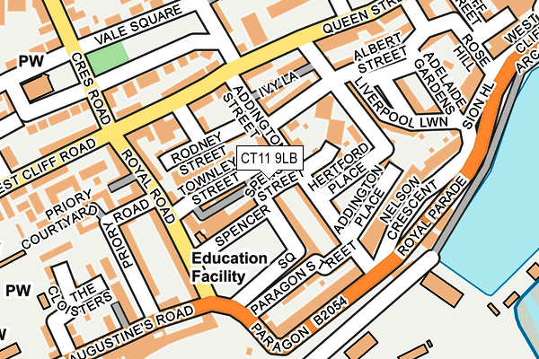 CT11 9LB map - OS OpenMap – Local (Ordnance Survey)