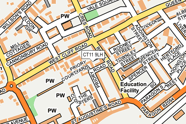 CT11 9LH map - OS OpenMap – Local (Ordnance Survey)