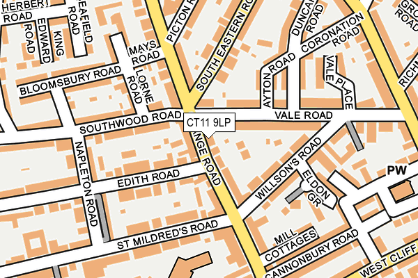 CT11 9LP map - OS OpenMap – Local (Ordnance Survey)