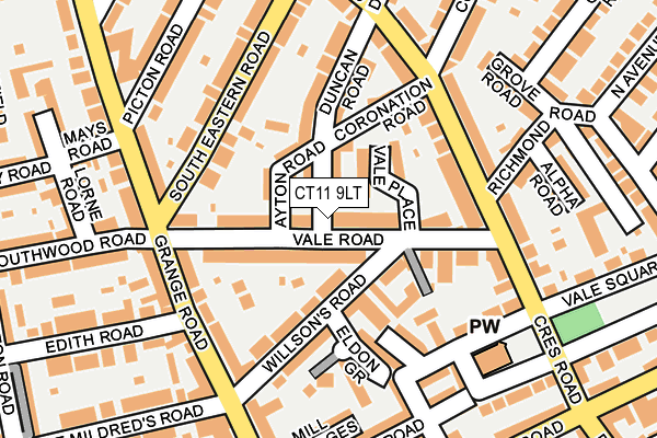 CT11 9LT map - OS OpenMap – Local (Ordnance Survey)