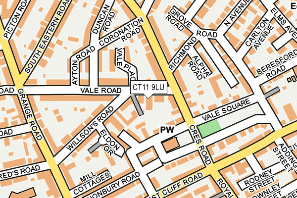 CT11 9LU map - OS OpenMap – Local (Ordnance Survey)