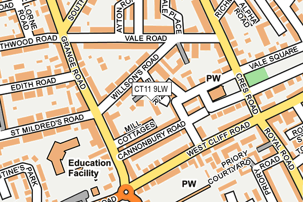 CT11 9LW map - OS OpenMap – Local (Ordnance Survey)