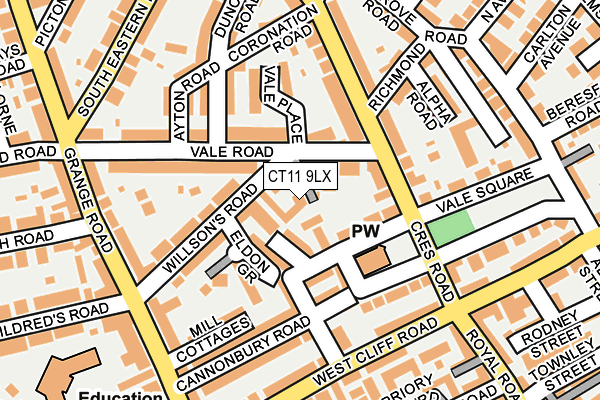 CT11 9LX map - OS OpenMap – Local (Ordnance Survey)