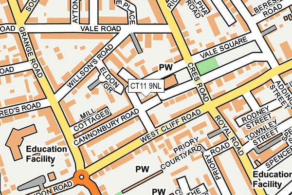 CT11 9NL map - OS OpenMap – Local (Ordnance Survey)