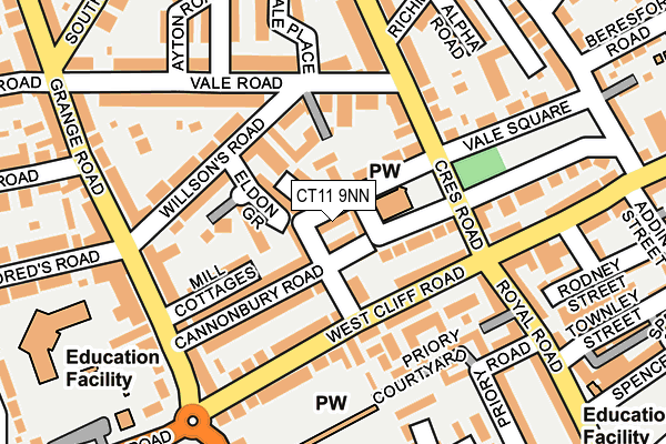 CT11 9NN map - OS OpenMap – Local (Ordnance Survey)