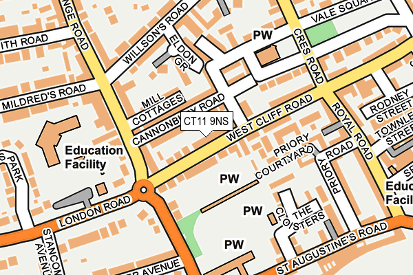 CT11 9NS map - OS OpenMap – Local (Ordnance Survey)