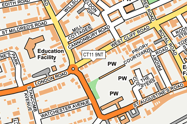 CT11 9NT map - OS OpenMap – Local (Ordnance Survey)