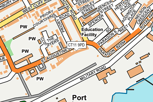 CT11 9PD map - OS OpenMap – Local (Ordnance Survey)