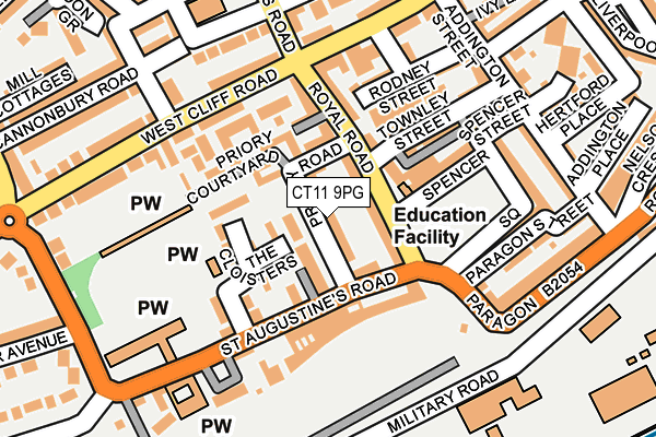 CT11 9PG map - OS OpenMap – Local (Ordnance Survey)