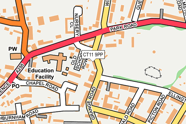 CT11 9PP map - OS OpenMap – Local (Ordnance Survey)