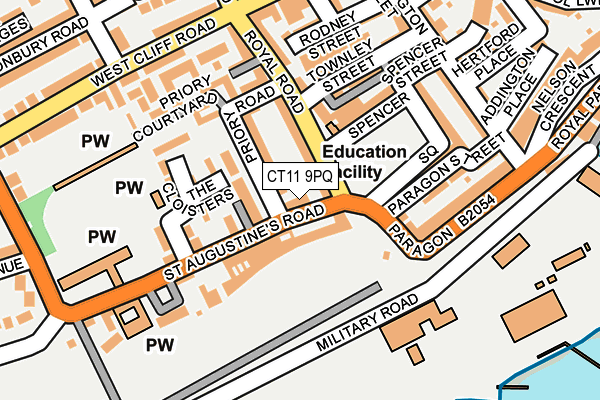 CT11 9PQ map - OS OpenMap – Local (Ordnance Survey)