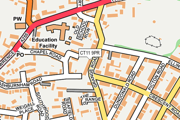 CT11 9PR map - OS OpenMap – Local (Ordnance Survey)