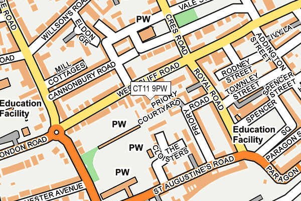 CT11 9PW map - OS OpenMap – Local (Ordnance Survey)