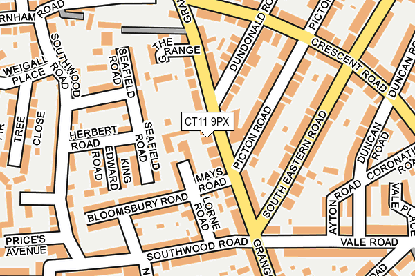 CT11 9PX map - OS OpenMap – Local (Ordnance Survey)