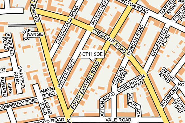CT11 9QE map - OS OpenMap – Local (Ordnance Survey)