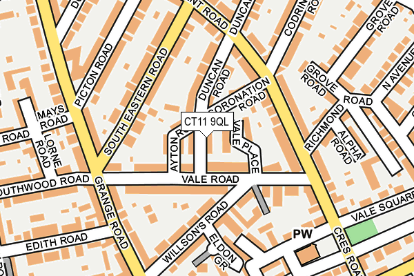 CT11 9QL map - OS OpenMap – Local (Ordnance Survey)