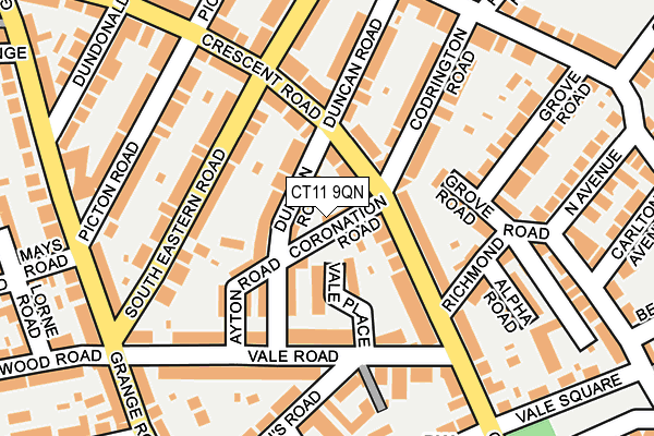 CT11 9QN map - OS OpenMap – Local (Ordnance Survey)