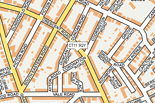 CT11 9QY map - OS OpenMap – Local (Ordnance Survey)